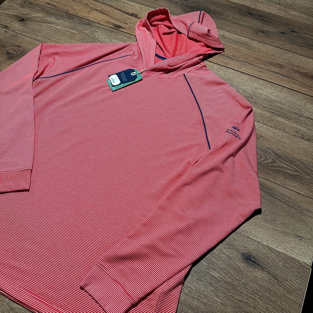 FootJoy Red Striped Bandon Dunes Golf Hoodie Mens XL 28536C